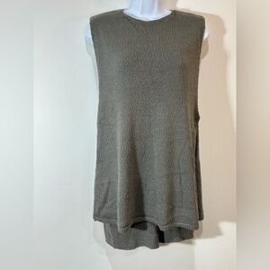 Free People Ribbed Knit Top in Gray